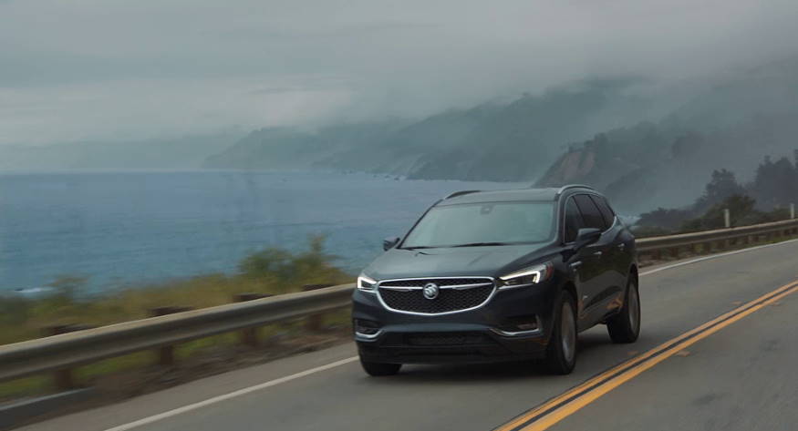 Buick car on coastal road